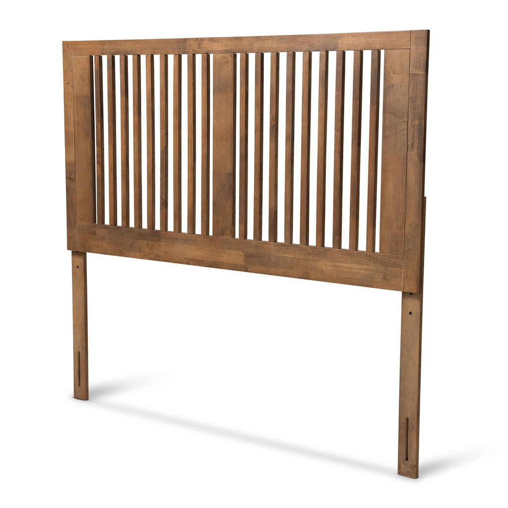 Full Size Ash Walnut Finished Wood Headboard S7864