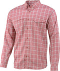 Marsala Plaid Long Sleeve Button Up Shirt U221018