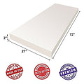 Upholstery Foam Cushion Sheet 2"x27"x72" Regular Density M659