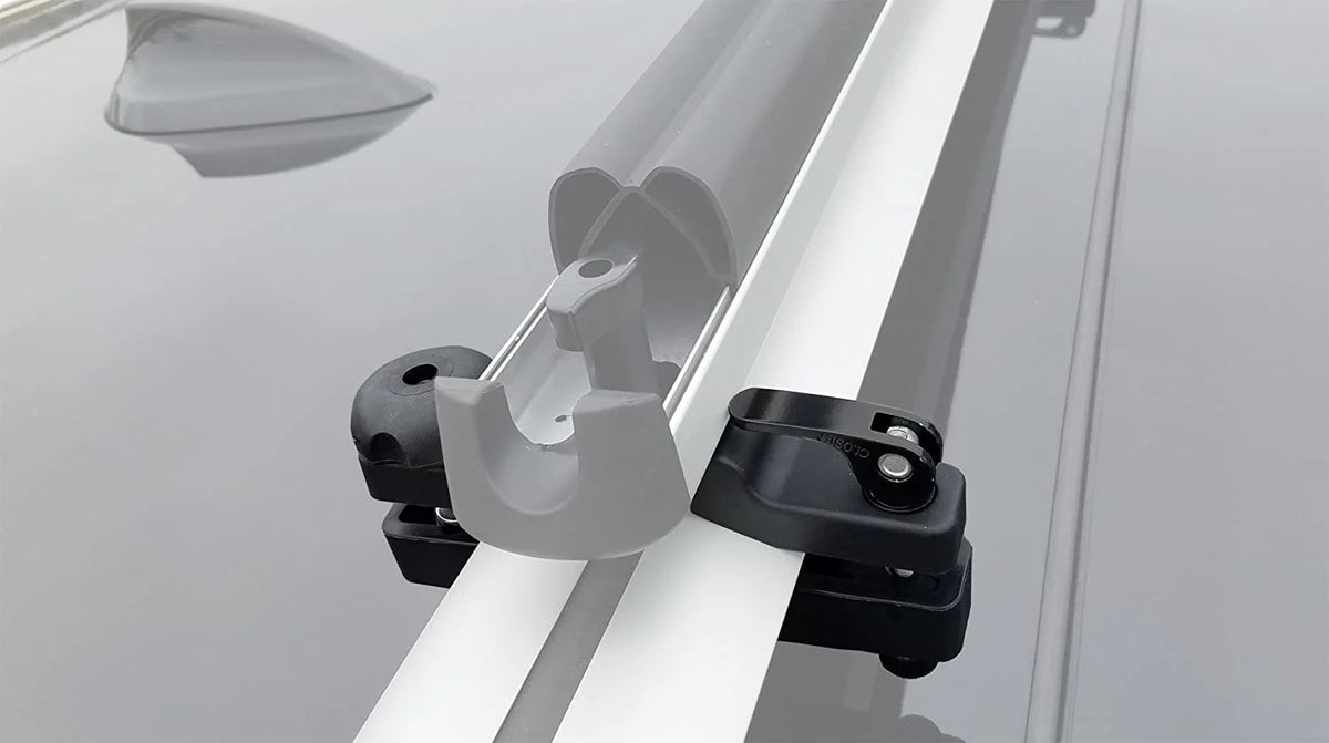 Crossbars & Ski Rack for Jeep Grand Cherokee with Grooved Metal Roof Side Rails C8337