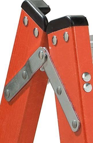 Fiberglass Twin Front Step Stool, 375-pound Load Capacity H7356