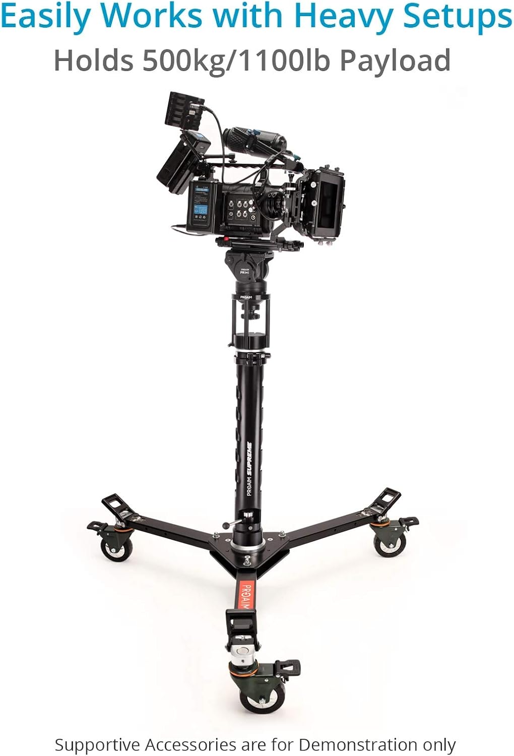 Portable Camera Tripod & Floor Dolly U415