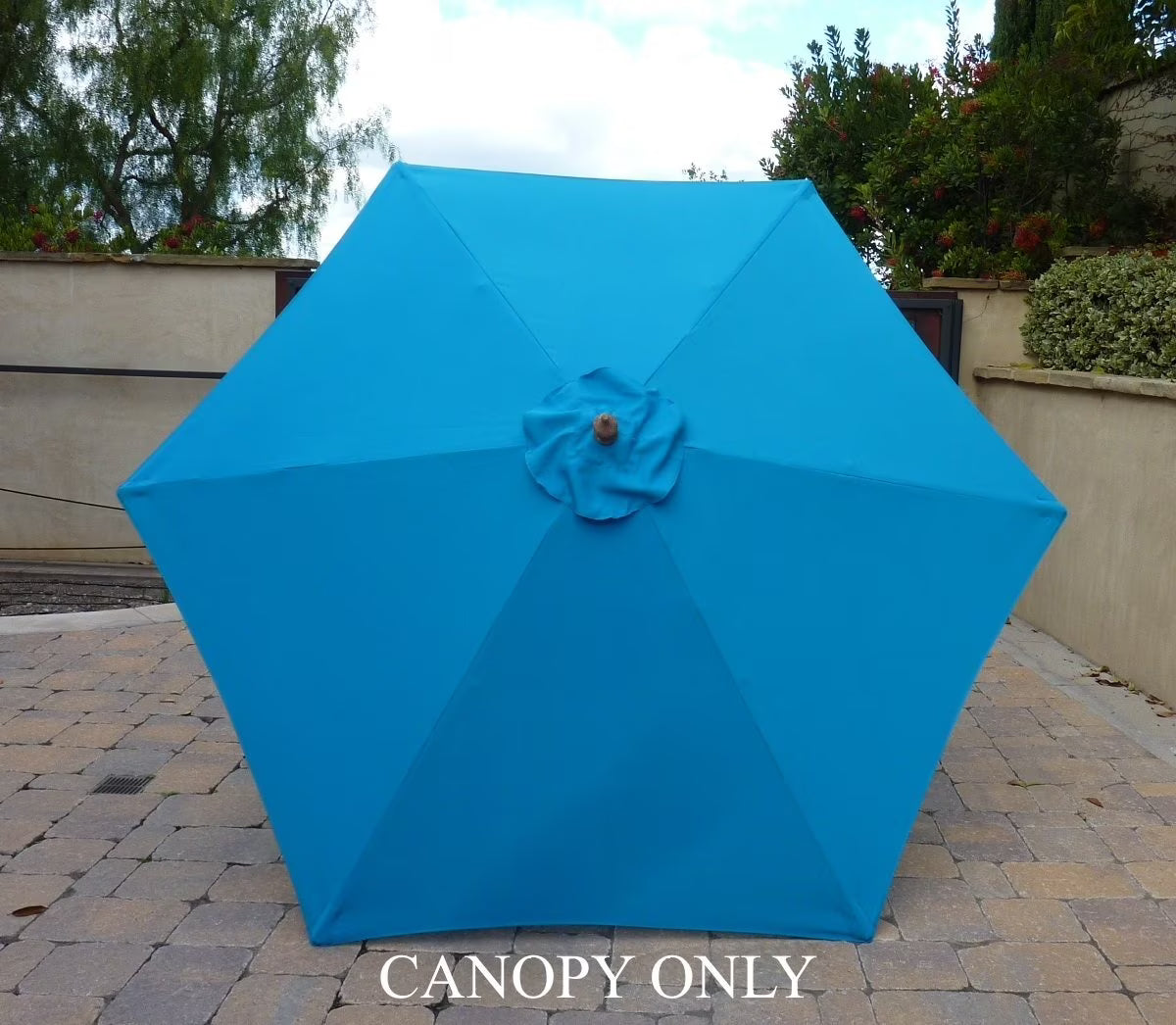 Teal 9ft Umbrella Replacement Canopy 6 Ribs W4807