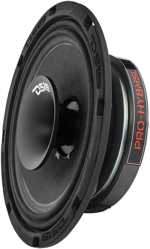 8 Inches Shallow Hybrid Mid-Range Car Audio Loudspeaker, 400W Max, 200W RMS, 4 Ohms, Pack of 2 M136968