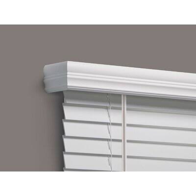White Faux Wood Room Darkening Horizontal Blind E9237