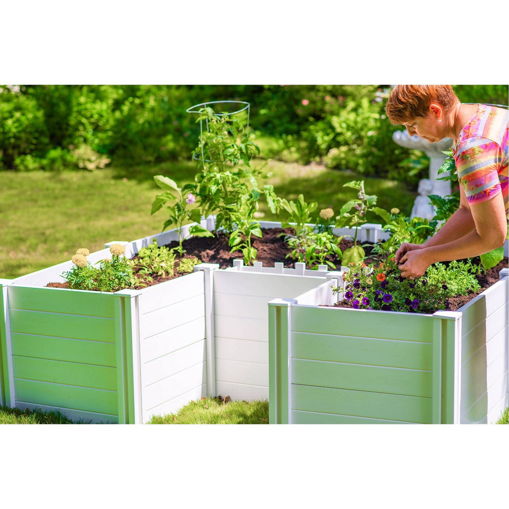 22.5x22 Vinyl Raised Garden Bed White K818314