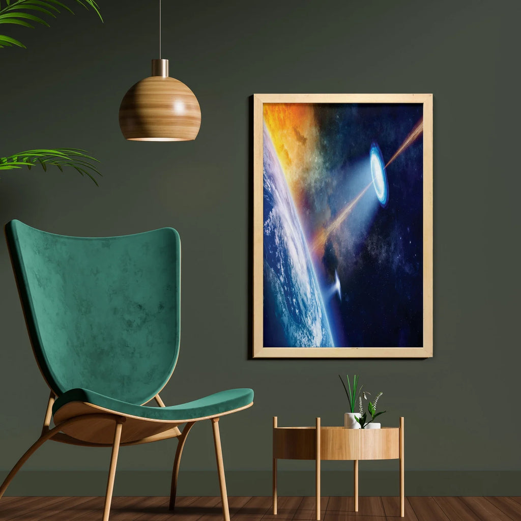 23" x 35" Printed Fabric Wall Art with Frame C36948