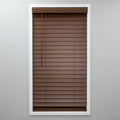 Dark Oak Cordless 2 in. PVC Faux Wood Blind D2891
