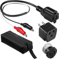 Circuit Breaker Finder Adapter Accessory Kit with Clips, Light Socket, Grounding Outlet Adapter and Carrying Case T14757