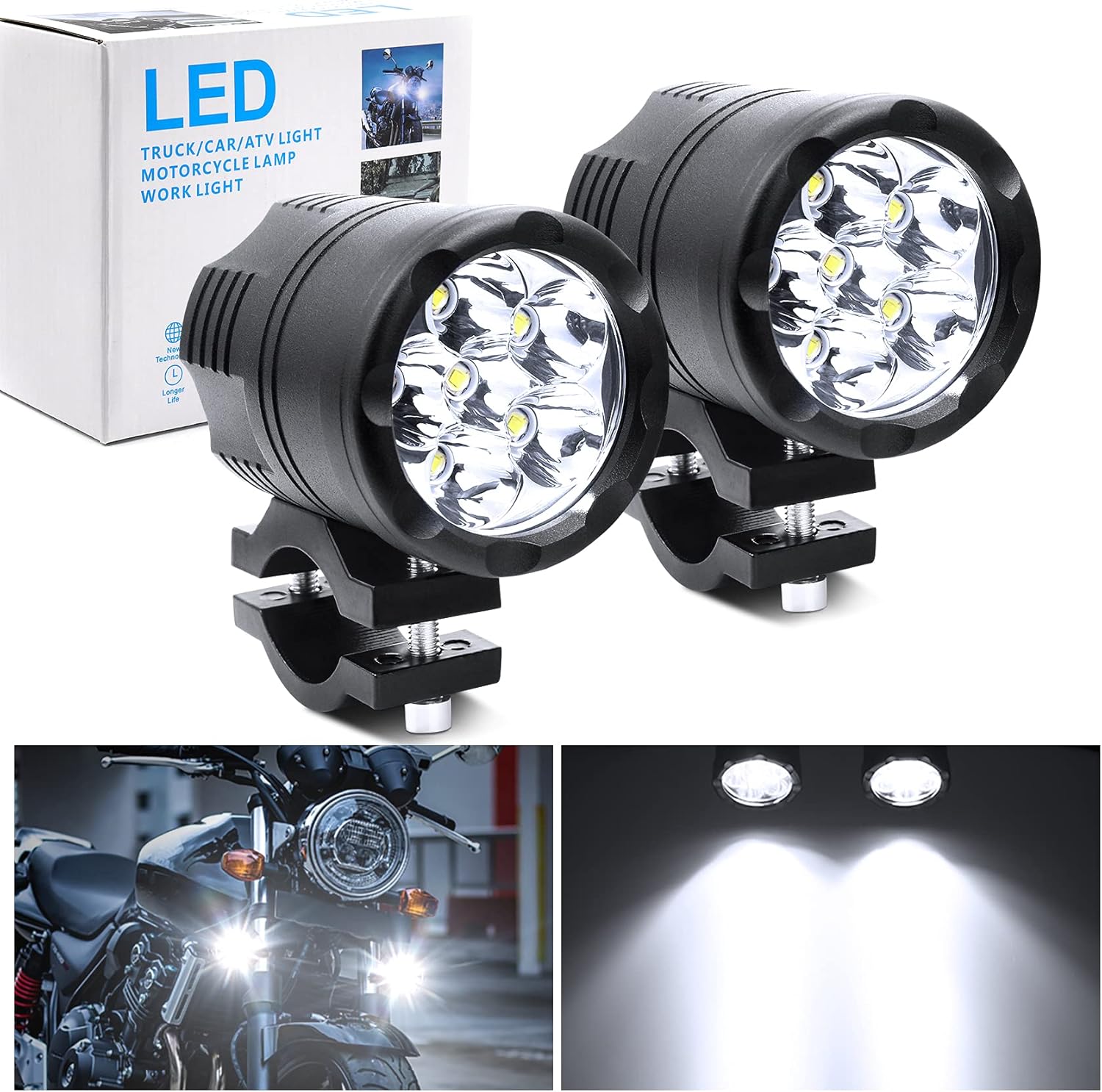 60W Motorcycle Spotlight Fog Light E964