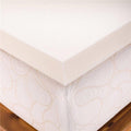 Queen Size 4 inch Medium Firm Polyurethane Foam Mattress Pad H479639
