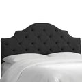 Black Tufted Full Headboard T482