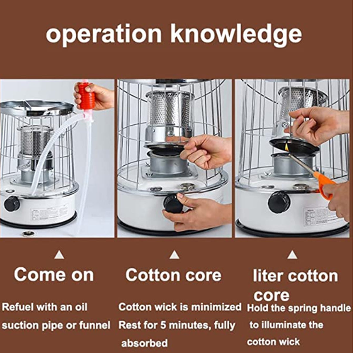 Portable Kerosene Heater with Adjustable Handle, 6L H1148
