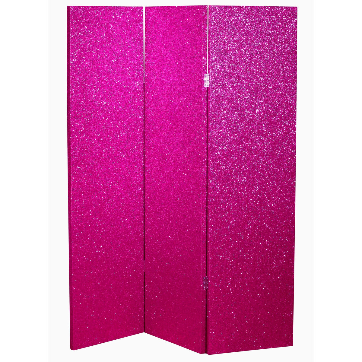 Pink 3-Panel Folding Room Divider D657