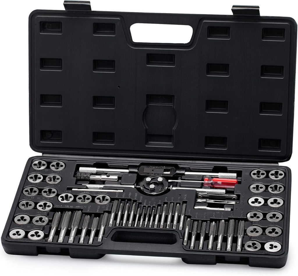 60 Piece Metric & SAE Tap and Die Set with Storage Case U139