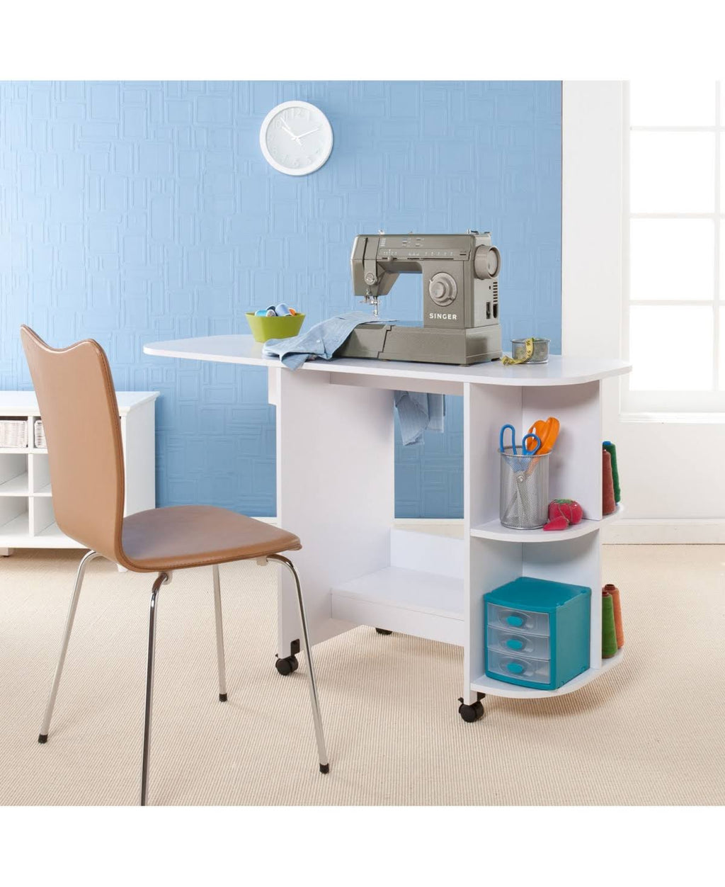 White Sewing Table G165