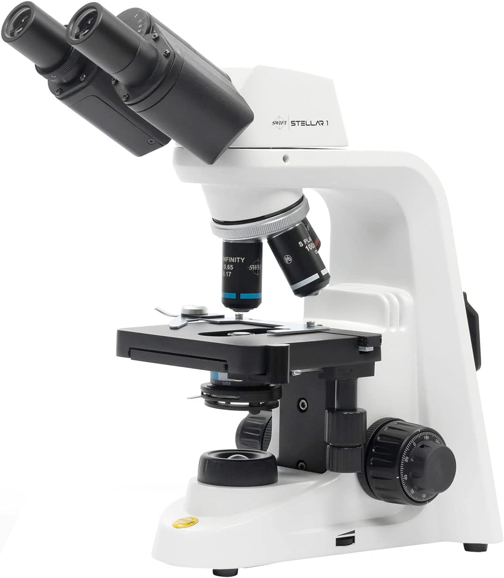 Professional Lab Compound Microscope, 40X-2500X Magnification, Binocular Head Q63299