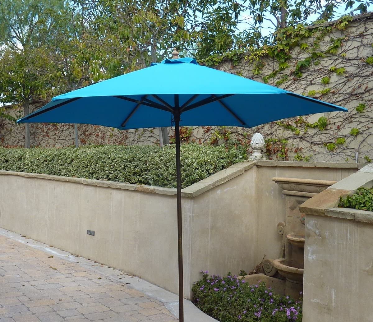 Teal 9ft Umbrella Replacement Canopy 6 Ribs W4807