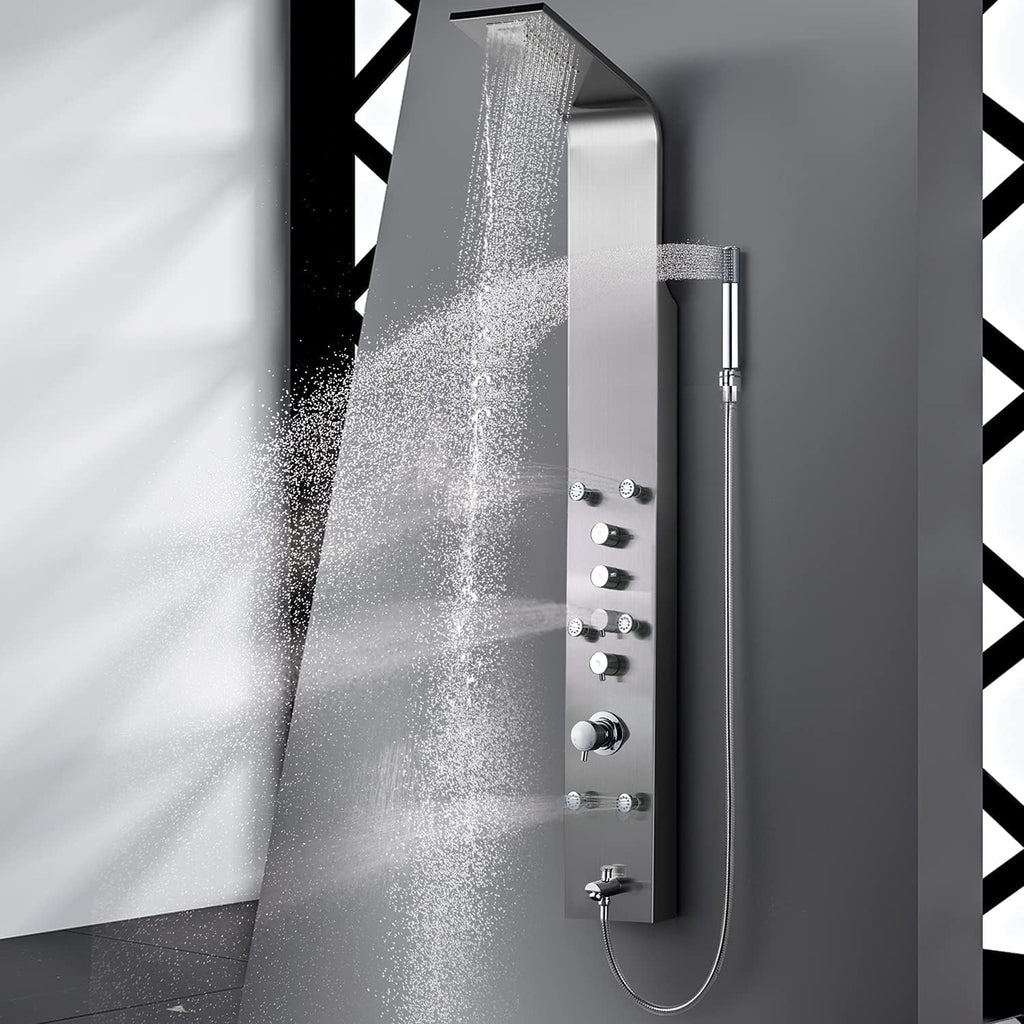 Real #304 Stainless Steel Wall Mount Shower Panel System O2444