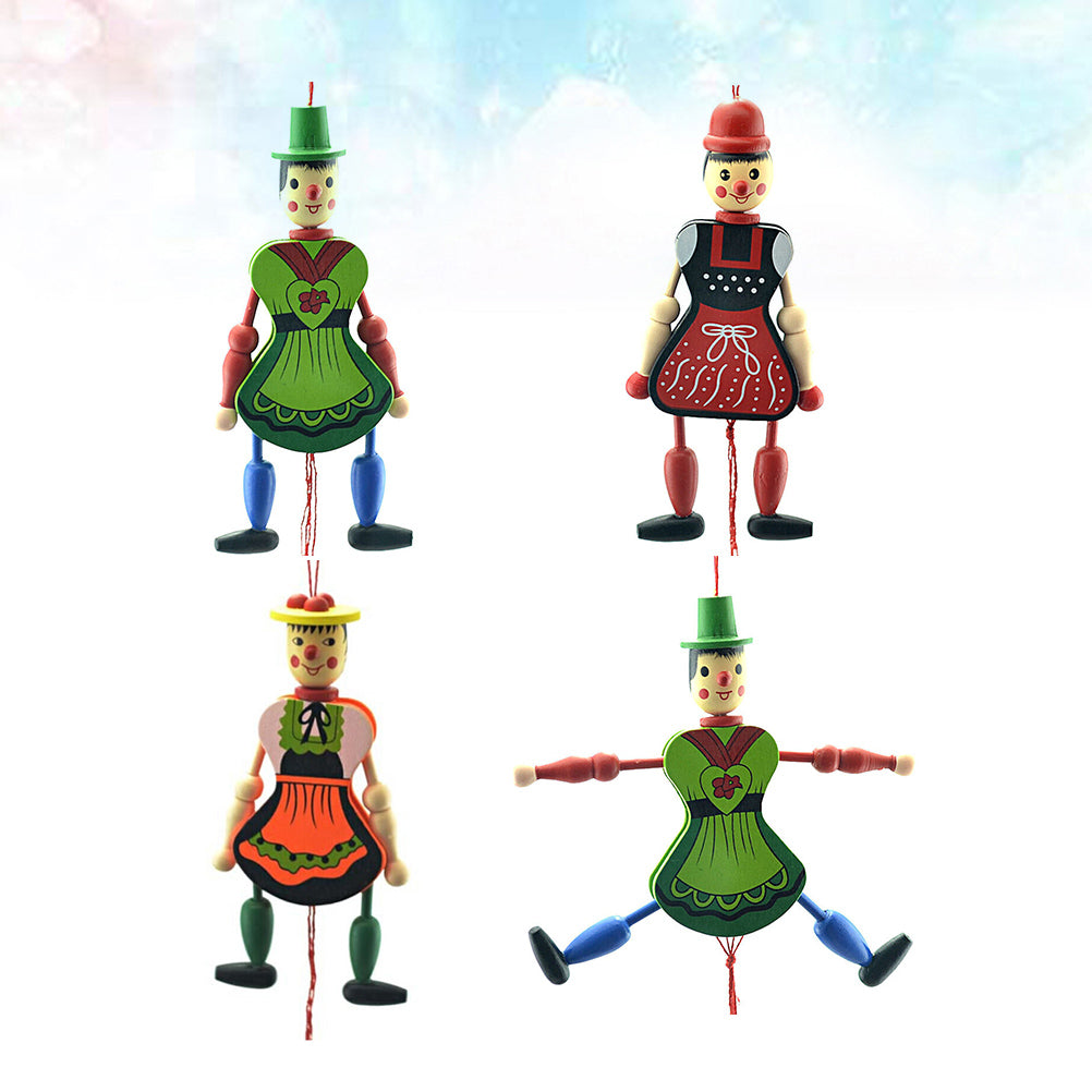 Wood Marionette Puppet Doll with Strings K429306