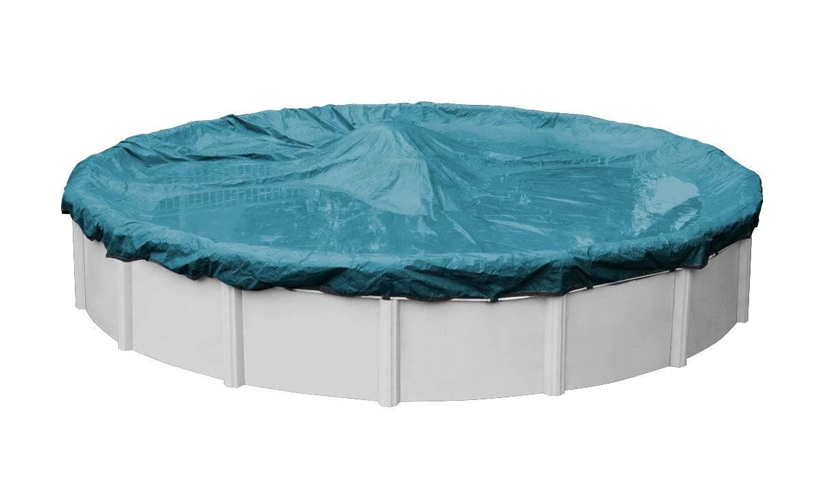 28 ft. Round Teal Blue Winter Pool Cover R7834
