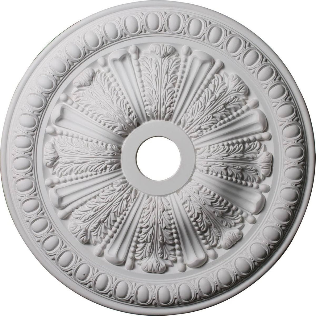 Hand-Painted Silver Ceiling Medallion Q263
