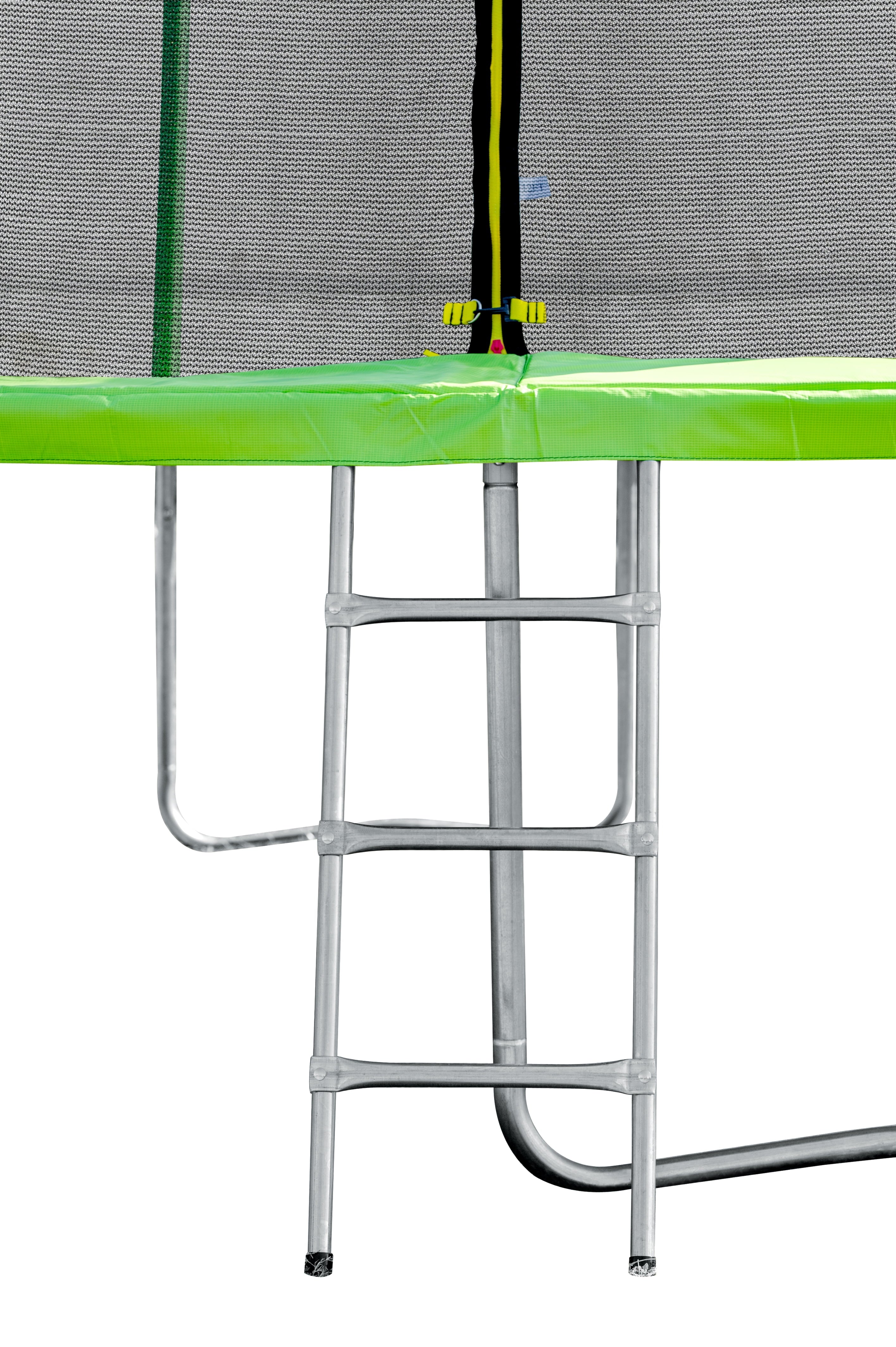 Green 15FT Round Trampoline with Enclosure & Hoop Z81019