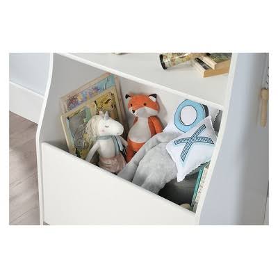 Soft White 3-Shelf Kids Bookcase Z271576