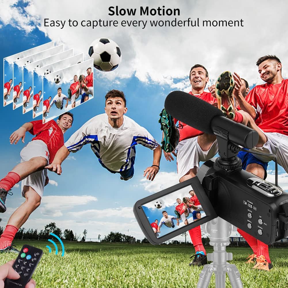 2.7K Full HD 30FPS Vlogging Camera with Microphone & Remote B157
