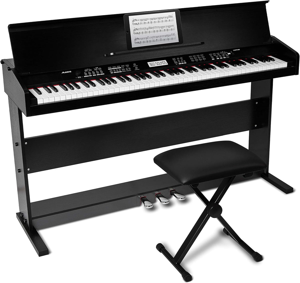 88-Key Digital Piano with Velocity-Sensitive Keys and Built-In Speakers K668591