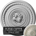 26 1/4x22OD x 1 1/2x22P Pearl Ceiling Medallion, Hand-Painted Flash Copper Y803