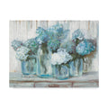 Blue Hydrangeas in Glass Jars, 35x47 D24407