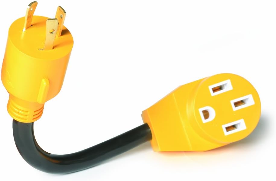 12" L5-30 30 AMP Plug to 14-50 50 AMP Receptacle Adapter Pack of 2 L32571