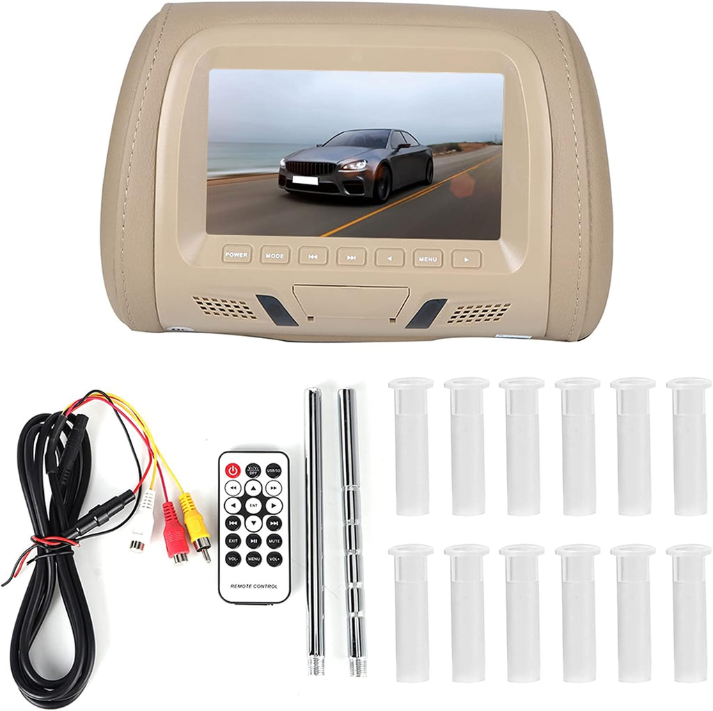 7in 12v ABS 800 X 480 Car Headrest Monitor MP5 Video Media Player Y386