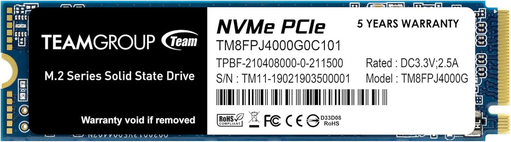 4TB NVMe PCIe Gen3x4 M.2 2280 Internal SSD H2063