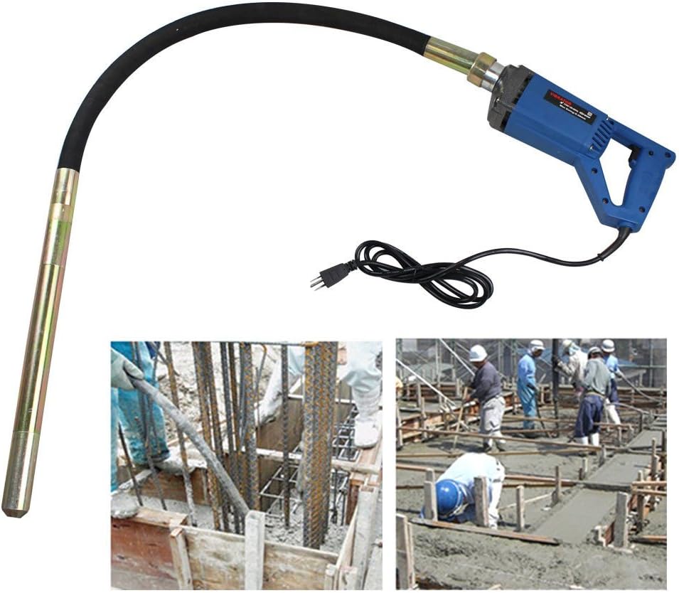 Concrete Vibrator, 3/4HP 800W Electric Hand Held, 1.2M Hose, Pack of 2 H314224