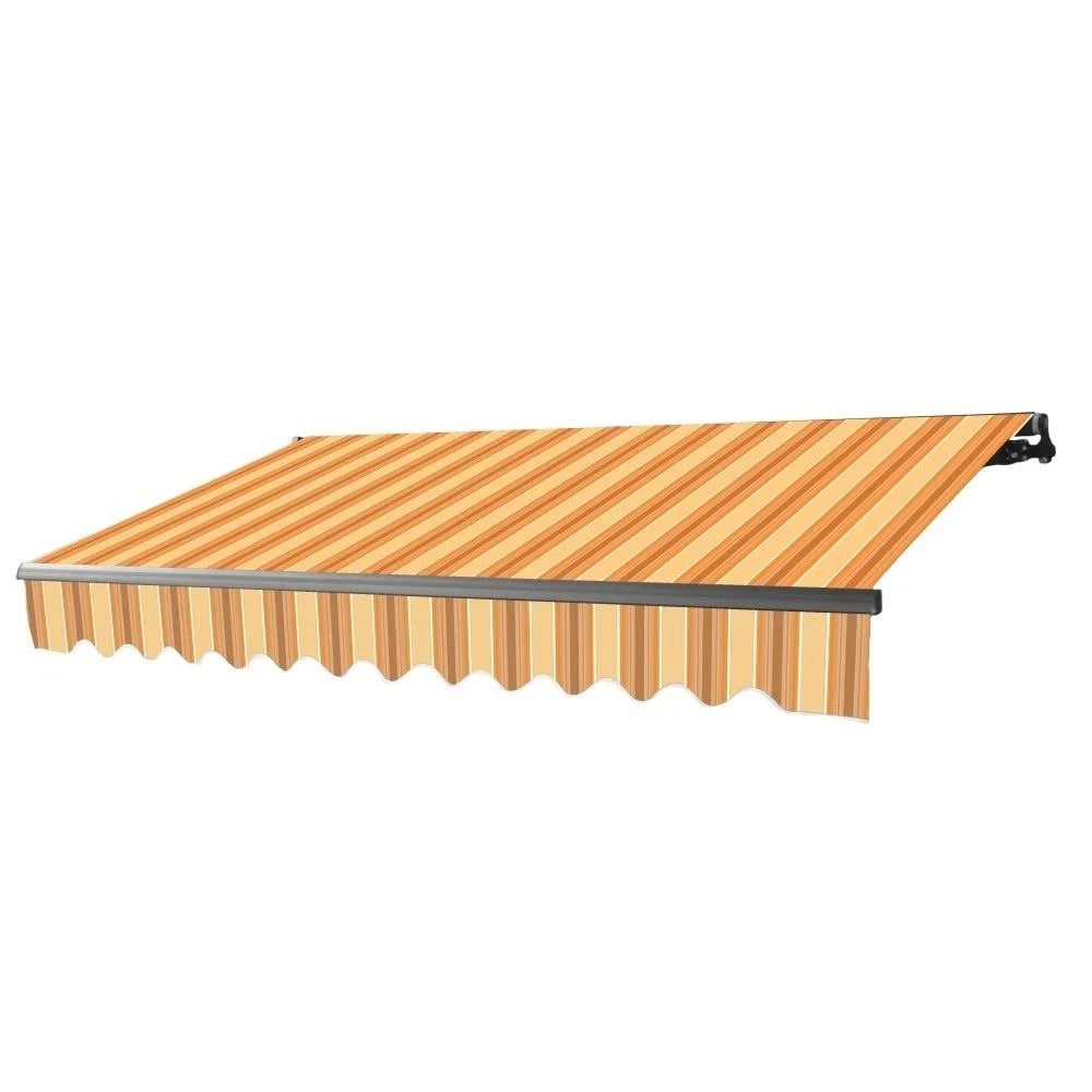 Black Frame Motorized Retractable Canopy Awning 16 x 10 Feet D629776