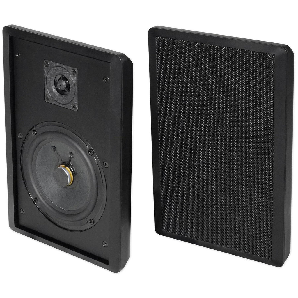 6000W 6-Zone Bluetooth Receiver with 8 Slim Wall Speakers and 4 RockSlim Black Speakers L312694