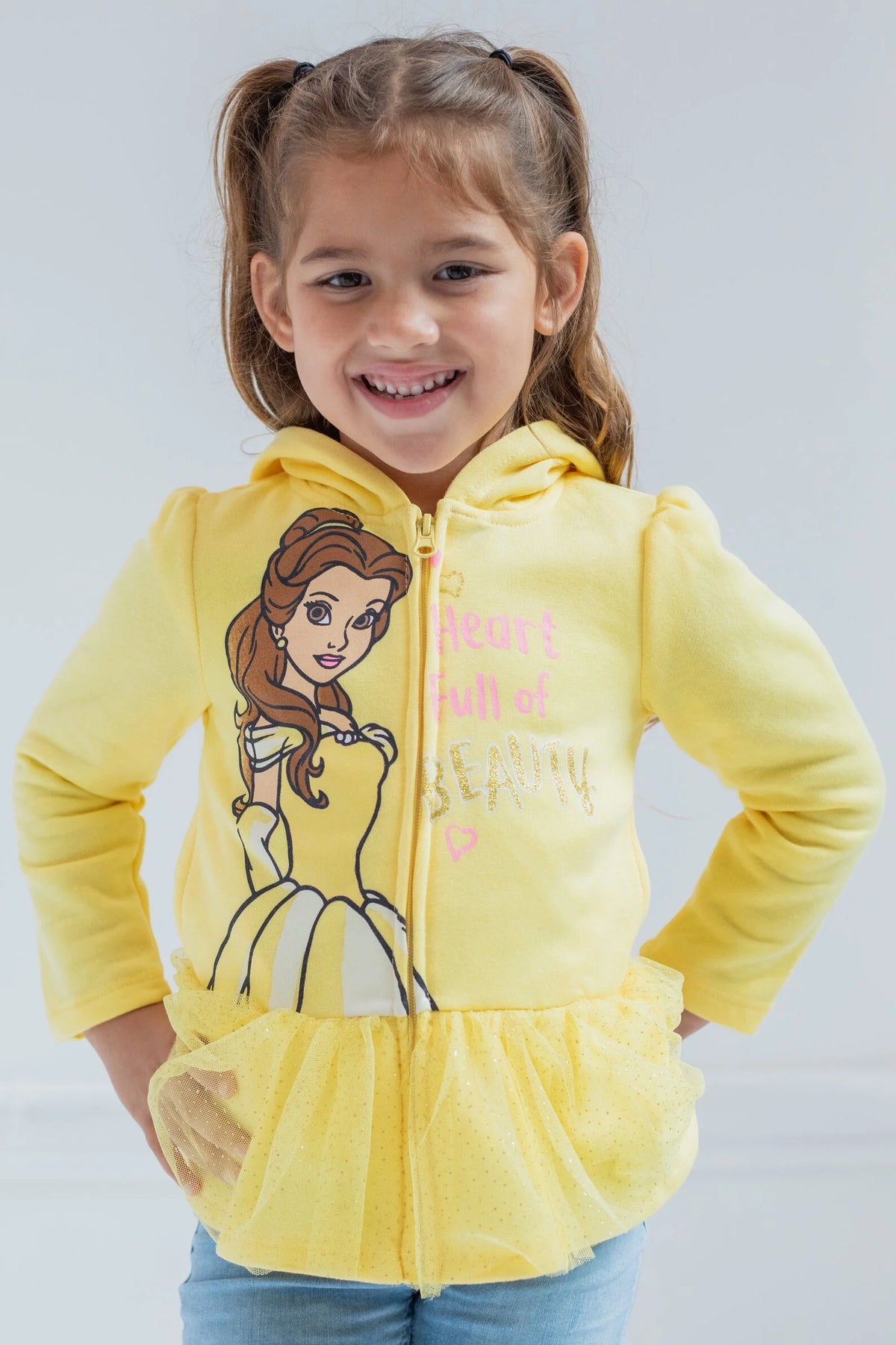 Disney Princess Belle Zip Up Hoodie F5321