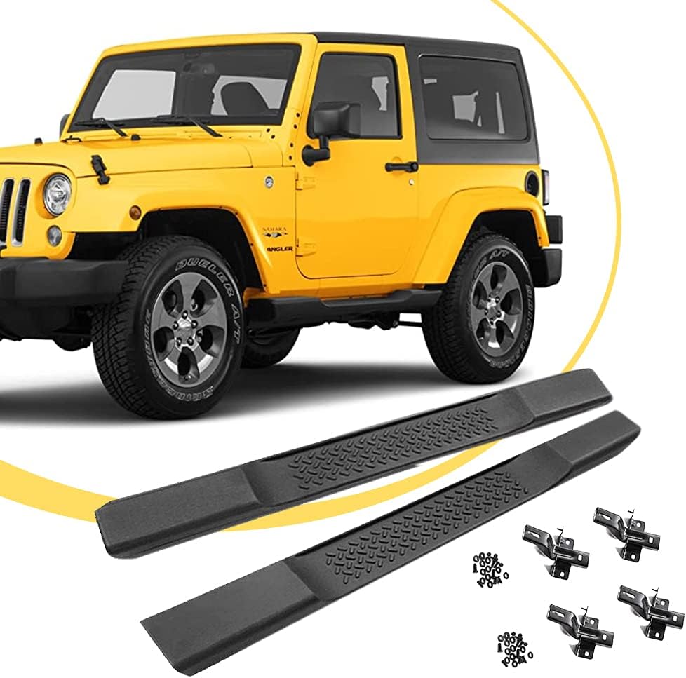 Running Boards for 2007-2018 Jeep Wrangler JK 4 Door Side Step Armor Blade Nerf Bars Rock Sliders Rail Step Z373684