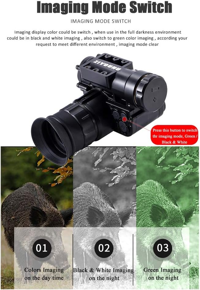 Night Vision Monocular with Helmet Mount, Infrared Camcorder S8043