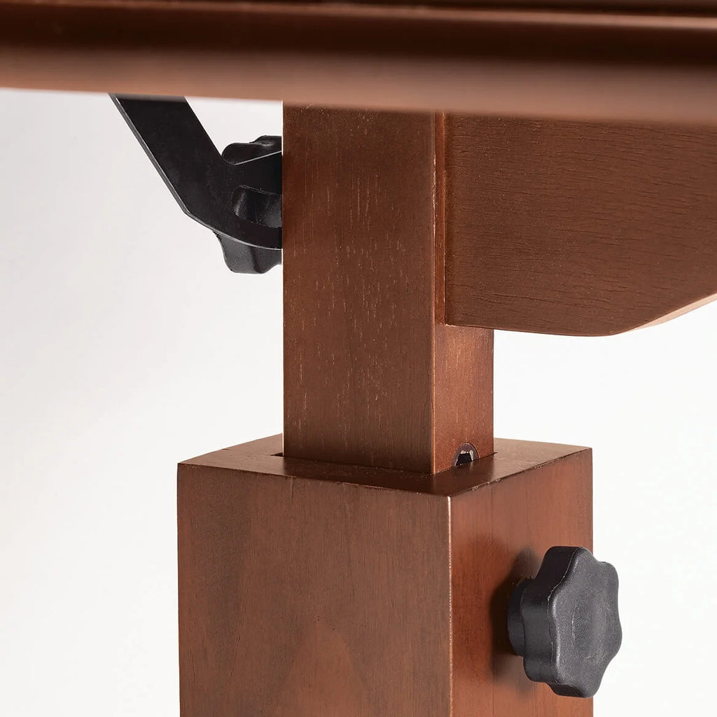 Oak C Shaped Side Accent Table B83587