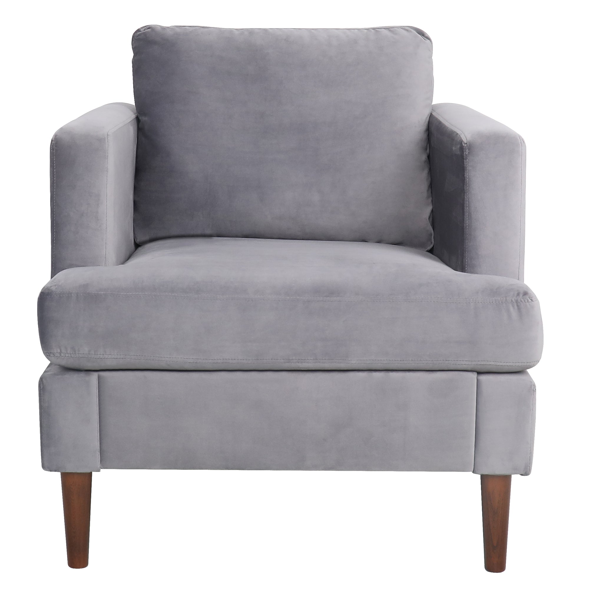 Gray Velvet 2 Piece Sofa Set D6800