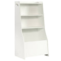 Soft White 3-Shelf Kids Bookcase Z271576