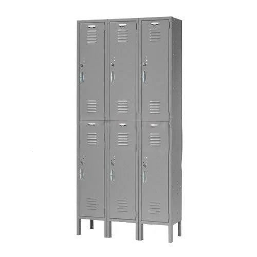 Gray 6 Door Locker F20538