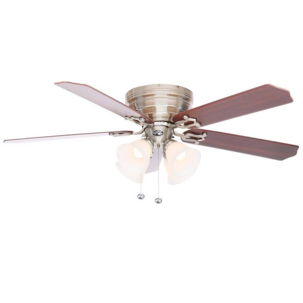 Brushed Nickel LED Ceiling Fan with Light Kit A910710