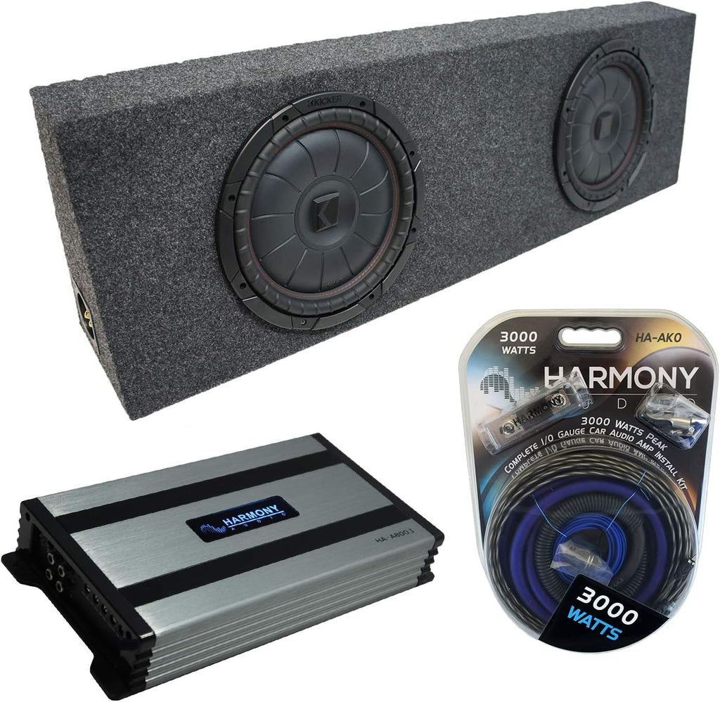 Dual 10 Sub Box Enclosure & Amp L647