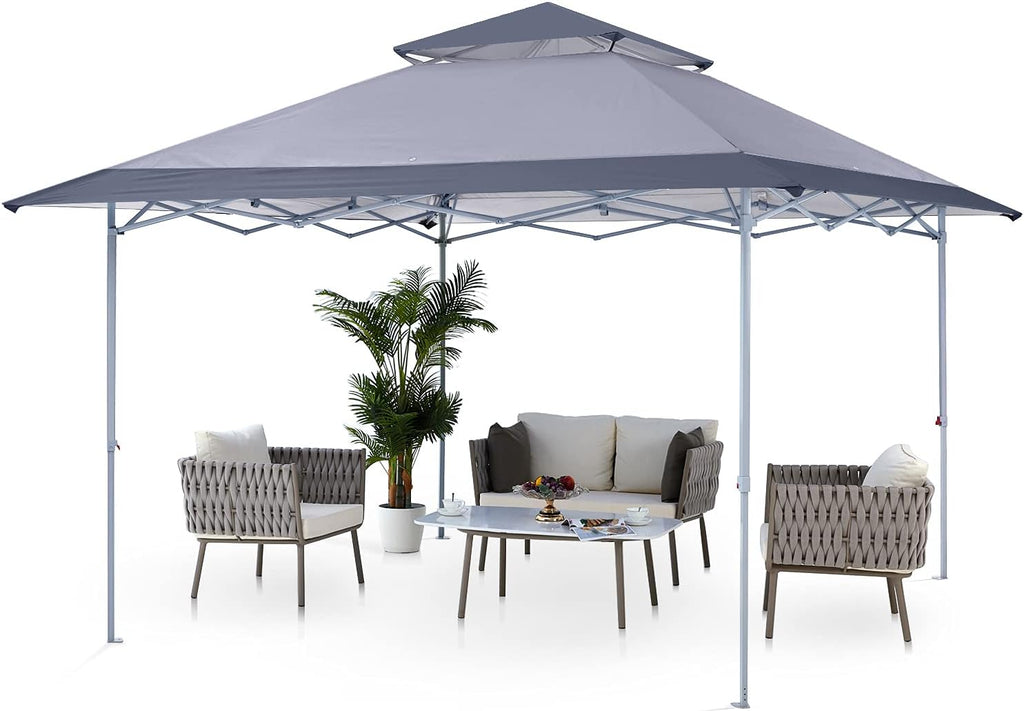 13x13 Pop Up Canopy Tent, Dark Gray S730732