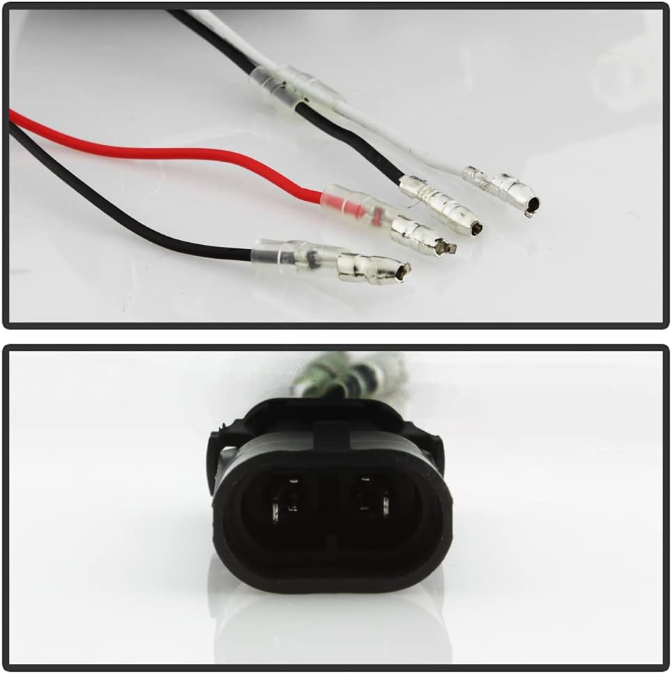 Smoked Lens LED Halo Projector Fog Lights Lamps Assembly for 2002-2008 Dodge Ram 1500 J475893