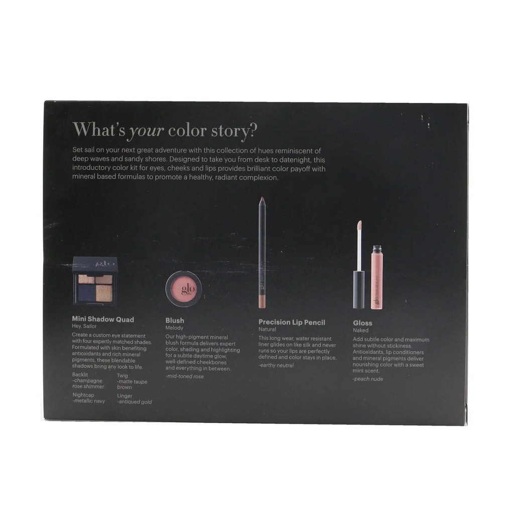 Mini Shadow Quad + Blush + Lip Pencil + Lip Gloss 4pcs X76431